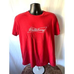 Billabong x Budweiser Red Logo Tee Men’s Large Organic Cotton
